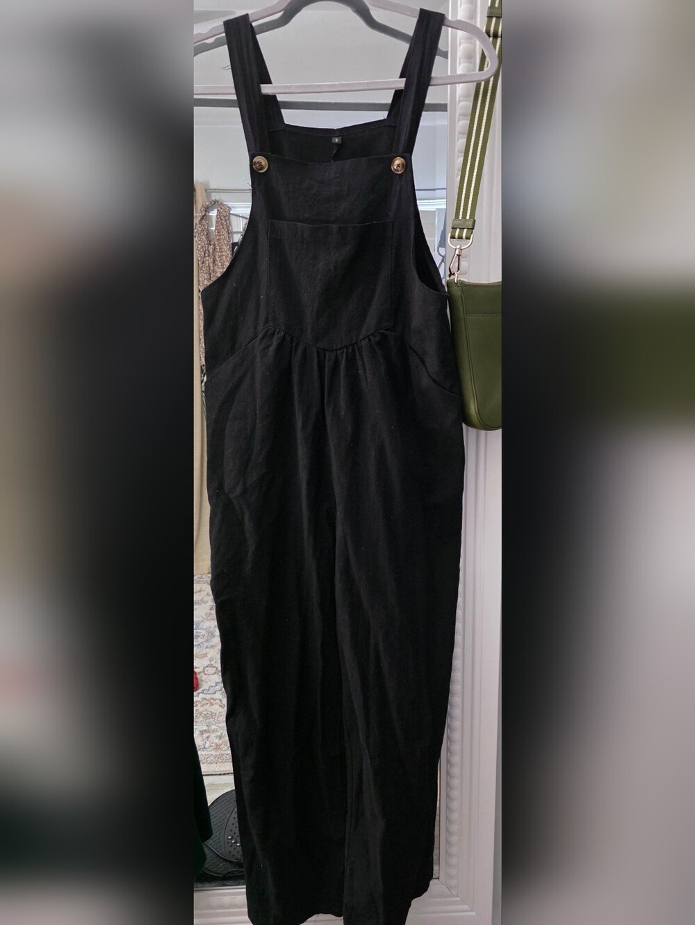 Black Women’s Overalls Jumpsuit - Classic Casual Style